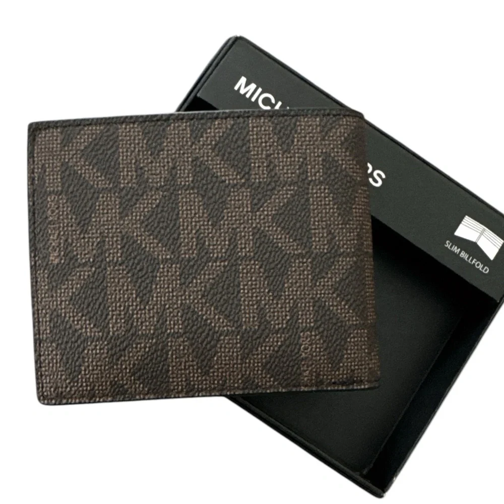 Michael Kors Jet Set Leather Bifold Wallet Brown